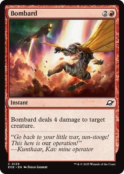 2025 Magic: Edge of Eternities (EOE) - Bombard (#129, Common) (Lightly Played)