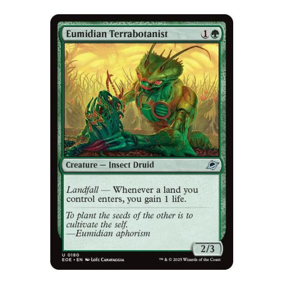 Eumidian Terrabotanist (EOE) #180 Uncommon Edge of Eternities Magic: The Gathering: 2025