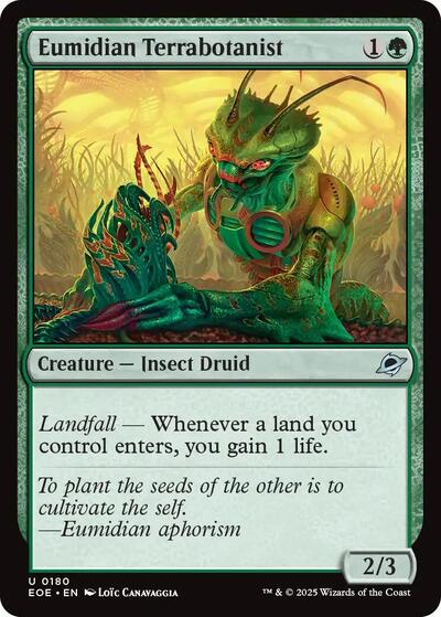 Eumidian Terrabotanist (EOE) #180 Uncommon (Lightly Played) Edge of Eternities Magic: The Gathering: 2025