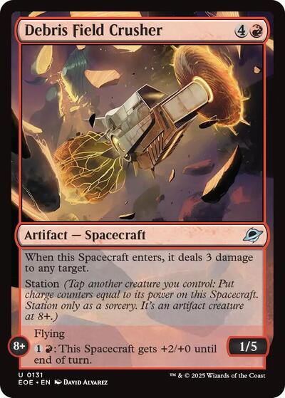 Debris Field Crusher (EOE) #131 Uncommon (Lightly Played) Edge of Eternities Magic: The Gathering: 2025