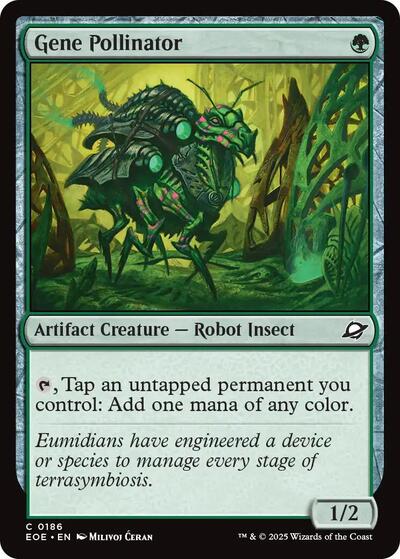 Gene Pollinator (EOE) #186 Common (Lightly Played) Edge of Eternities Magic: The Gathering: 2025
