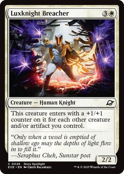 Luxknight Breacher (EOE) #26 Common (Lightly Played) Edge of Eternities Magic: 2025