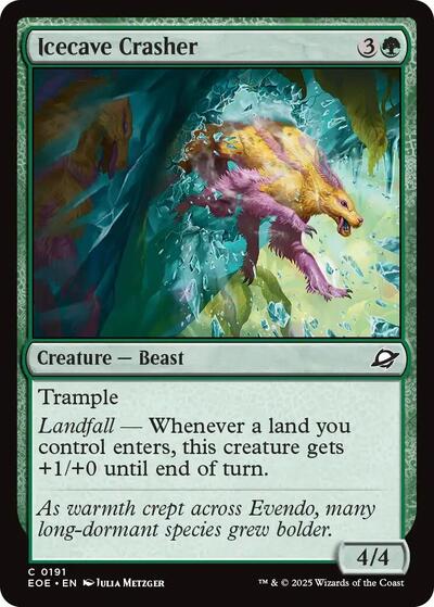 Icecave Crasher (EOE) #191 Common (Lightly Played) Edge of Eternities Magic: The Gathering: 2025