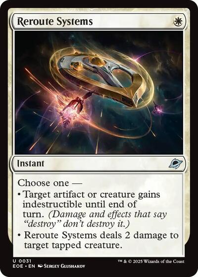 Reroute Systems (EOE) #31 Uncommon (Lightly Played) Edge of Eternities Magic: The Gathering: 2025