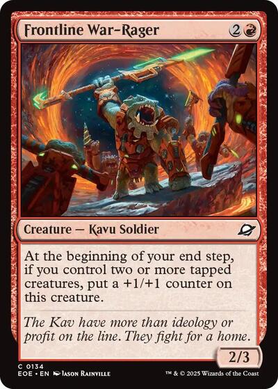 Frontline War Rager (EOE) #134 Common (Lightly Played) Edge of Eternities Magic: The Gathering: 2025
