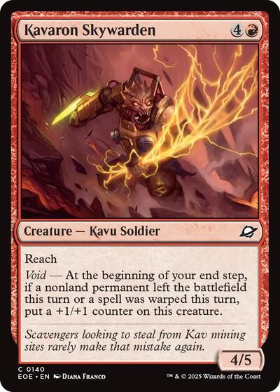 Kavaron Skywarden (EOE) #140 Common (Lightly Played) Edge of Eternities Magic: The Gathering: 2025
