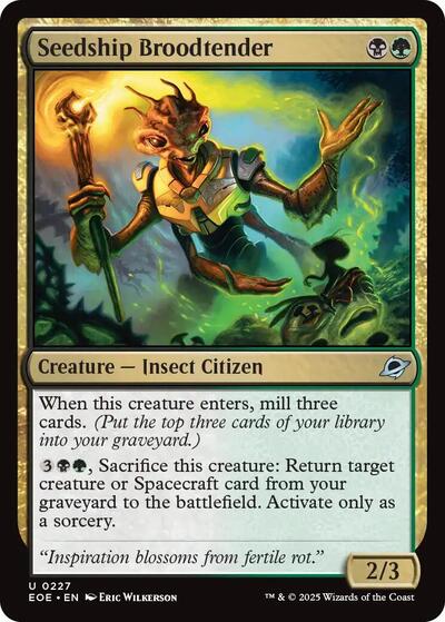 Seedship Broodtender (EOE) #227 Uncommon (Lightly Played) Edge of Eternities Magic: 2025