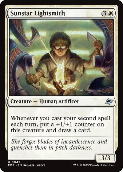 Sunstar Lightsmith (EOE) #42 Uncommon (Lightly Played) Edge of Eternities Magic: The Gathering: 2025