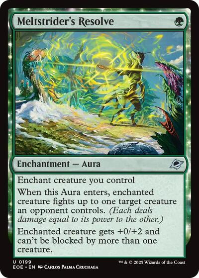 Meltstriders Resolve (EOE) #199 Uncommon (Lightly Played) Edge of Eternities Magic: 2025