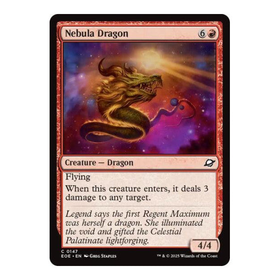 Nebula Dragon (EOE) #147 Common Edge of Eternities Magic: The Gathering: 2025
