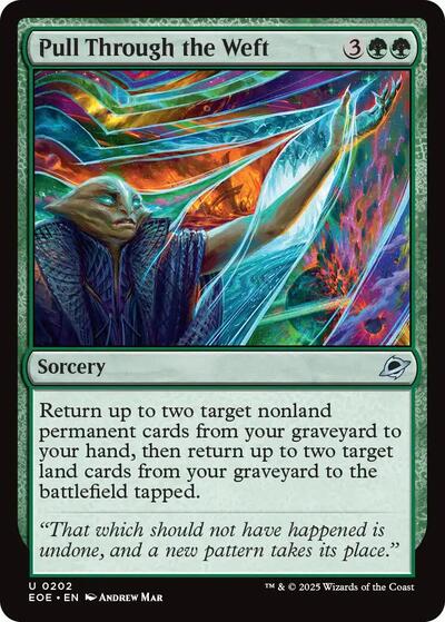 Pull Through the Weft (EOE) #202 Uncommon (Lightly Played) Edge of Eternities Magic: 2025
