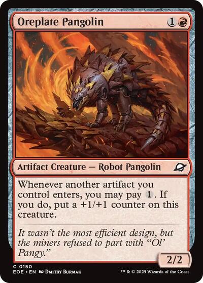 Oreplate Pangolin (EOE) #150 Common (Lightly Played) Edge of Eternities Magic: The Gathering: 2025