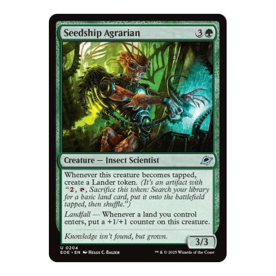Seedship Agrarian (EOE) #204 Uncommon (Lightly Played) Edge of Eternities Magic: The Gathering: 2025