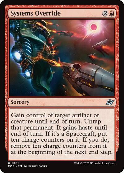 Systems Override (EOE) #161 Uncommon (Lightly Played) Edge of Eternities Magic: The Gathering: 2025