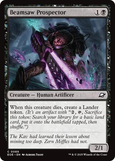 2025 Magic: Edge of Eternities (EOE) - Beamsaw Prospector (#89, Common) (Lightly Played)