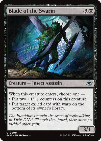 Blade of the Swarm (EOE) #90 Uncommon (Lightly Played) Edge of Eternities Magic: 2025