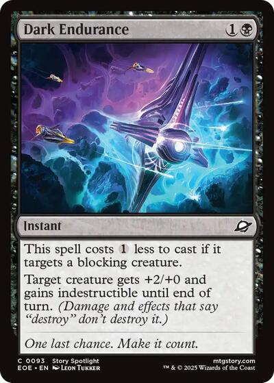Dark Endurance (EOE) #93 Common (Lightly Played) Edge of Eternities Magic: 2025