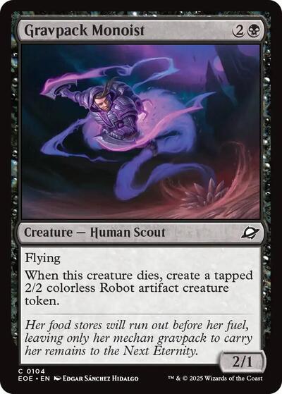 Gravpack Monoist (EOE) #104 Common (Lightly Played) Edge of Eternities Magic: 2025