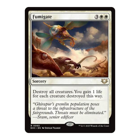 Fumigate (EOC) #65 Rare (Lightly Played) Commander: Edge of Eternities Magic: The Gathering: 2025