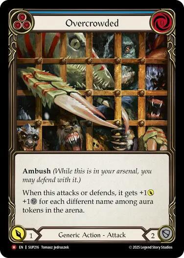 Overcrowded (SUP) #SUP216 Majestic (Near Mint) Super Slam Flesh & Blood TCG: 2025