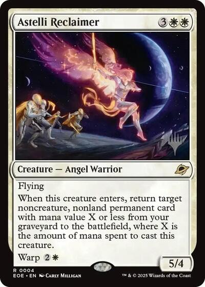 Astelli Reclaimer (PPEOE) #4 Rare (Lightly Played) Promo Pack: Edge of Eternities Magic: The Gathering: 2025