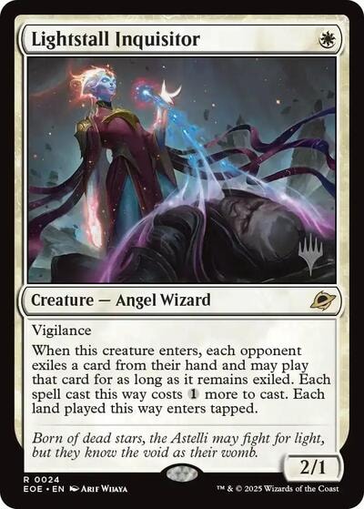 Lightstall Inquisitor (PPEOE) #24 Rare (Lightly Played) Promo Pack: Edge of Eternities Magic: The Gathering: 2025