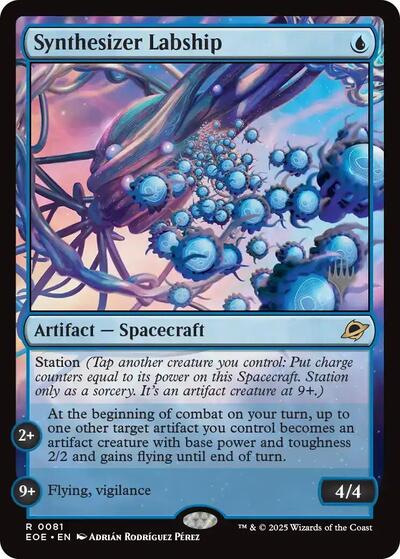 Synthesizer Labship (PPEOE) #81p Rare (Near Mint) Promo Pack: Edge of Eternities Magic: The Gathering: 2025