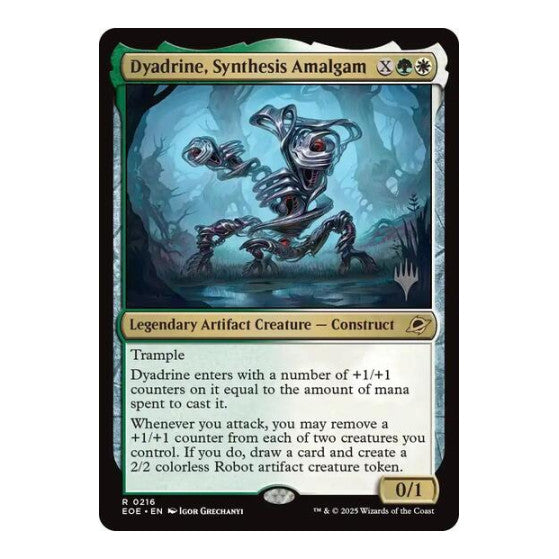 Dyadrine Synthesis Amalgam (PPEOE) #216 Rare (Foil Lightly Played) Promo Pack: Edge of Eternities Magic: The Gathering: 2025