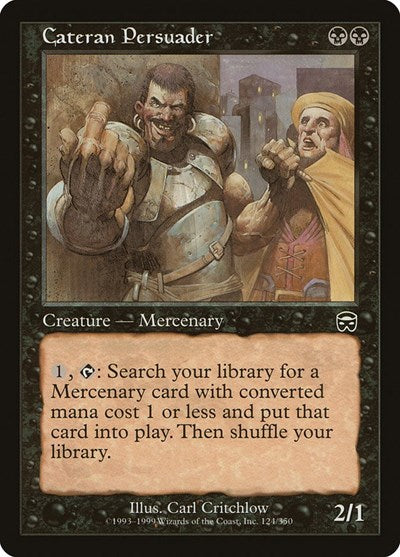 Cateran Persuader (MMQ) #124 Common (Lightly Played) Mercadian Masques Magic: The Gathering: 1999