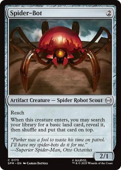 Spider-Bot (SPM) #173 Common (Lightly Played) Marvel's Spider-Man Magic: The Gathering: 2025