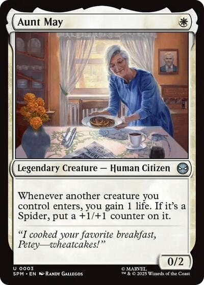 Aunt May (SPM) #3 Uncommon (Lightly Played) Marvel's Spider-Man Magic: The Gathering: 2025