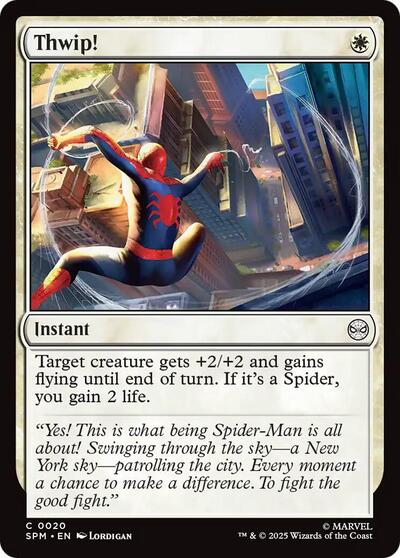 Thwip! (SPM) #20 Common (Lightly Played) Marvel's Spider-Man Magic: The Gathering: 2025