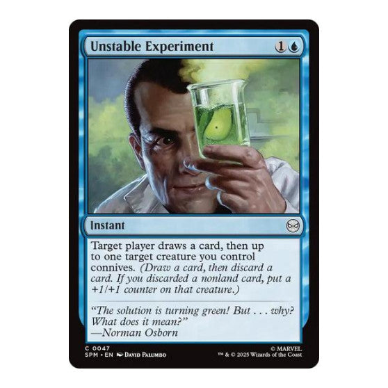 Unstable Experiment (SPM) #47 Common Marvel's Spider-Man Magic: The Gathering: 2025