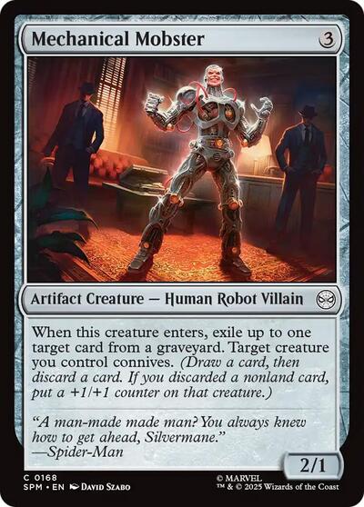 Mechanical Mobster (SPM) #168 Common (Lightly Played) Marvel's Spider-Man Magic: The Gathering: 2025