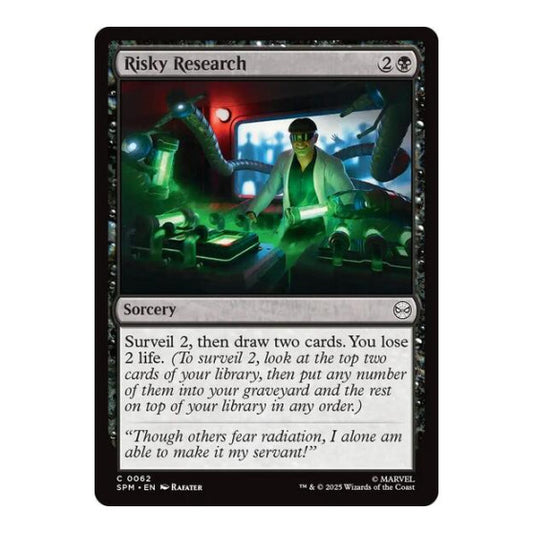 Risky Research (SPM) #62 Common (Lightly Played) Marvel's Spider-Man Magic: The Gathering: 2025