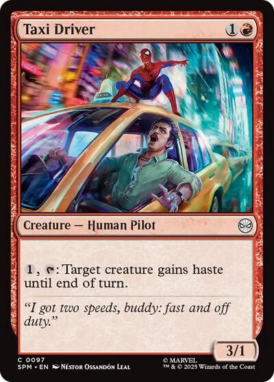 2025 Magic: Marvel's Spider-Man (SPM) - Taxi Driver (#97, Common)