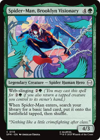 Spider-Man, Brooklyn Visionary (SPM) #115 Common Marvel's Spider-Man Magic: The Gathering: 2025