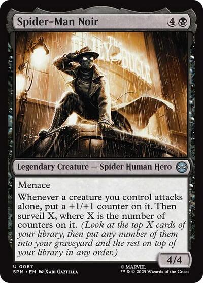 Spider-Man Noir (SPM) #67 Uncommon (Lightly Played) Marvel's Spider-Man Magic: The Gathering: 2025