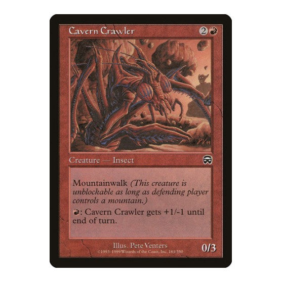 Cavern Crawler (MMQ) #181 Common (Lightly Played) Mercadian Masques Magic: The Gathering: 1999