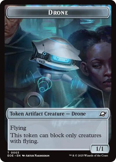 Drone Lander 0005 Doubled Sided Token (EOE) #3 // 5 T (Near Mint) Edge of Eternities Magic: The Gathering: 2025