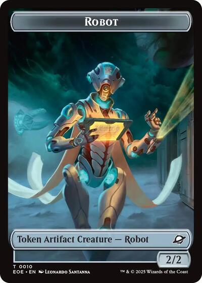 Robot Lander 0008 Double Sided Token (EOE) #10 // 8 T (Lightly Played) Edge of Eternities Magic: The Gathering: 2025
