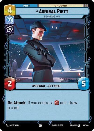 Admiral Piett In Command Now (IBH) #60/104 Special (Near Mint) Intro Battle: Hoth Star Wars: Unlimited: 2025