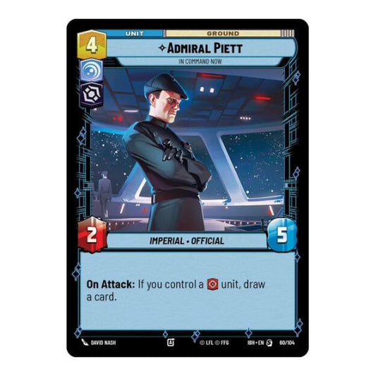Admiral Piett - In Command Now (IBH) #60/104 Special (Near Mint) Intro Battle: Hoth Star Wars: Unlimited: 2025