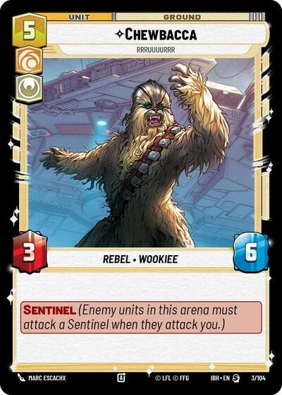 Chewbacca Rrruuuurrr (IBH) #3/104 Special (Near Mint) Intro Battle: Hoth Star Wars: Unlimited: 2025
