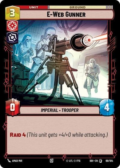 E Web Gunner (IBH) #69/104 Special (Near Mint) Intro Battle: Hoth Star Wars: Unlimited: 2025