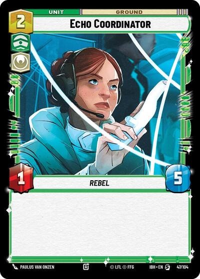 Echo Coordinator 47 104 (IBH) #47/104 Special (Near Mint) Intro Battle: Hoth Star Wars: Unlimited: 2025