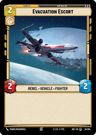 Evacuation Escort 35 104 (IBH) #35/104 Special (Near Mint) Intro Battle: Hoth Star Wars: Unlimited: 2025