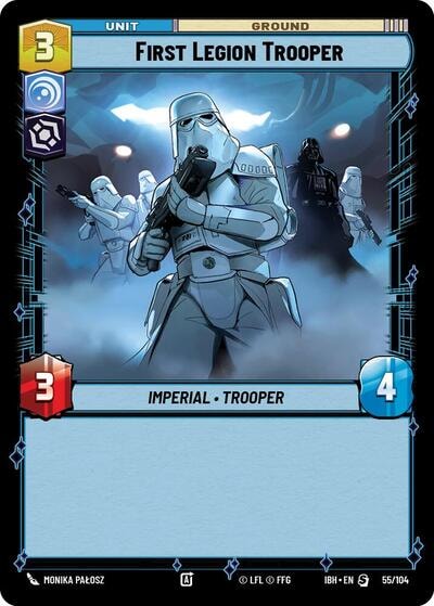 First Legion Trooper (IBH) #55/104 Special (Near Mint) Intro Battle: Hoth Star Wars: Unlimited: 2025