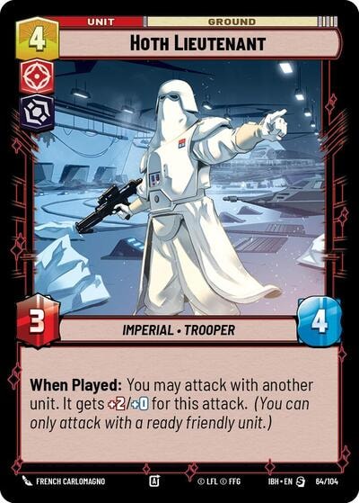 Hoth Lieutenant (IBH) #64/104 Special (Near Mint) Intro Battle: Hoth Star Wars: Unlimited: 2025