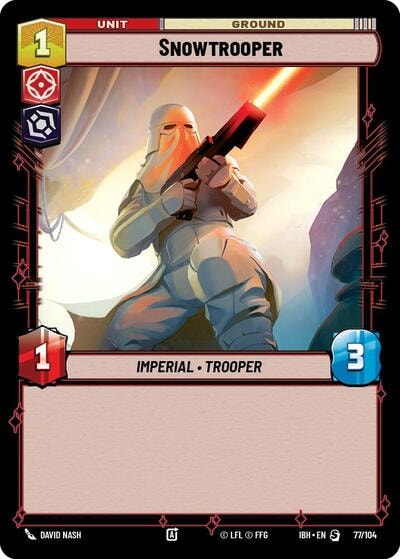 Snowtrooper 77 104 (IBH) #77/104 Special (Near Mint) Intro Battle: Hoth Star Wars: Unlimited: 2025